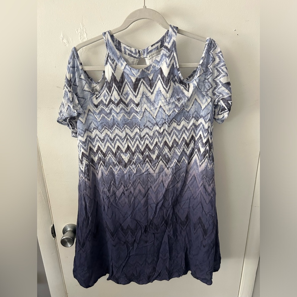 Blue Patterned Dress